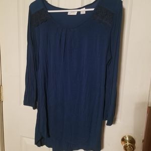 Jaclyn smith medium peacock blue top